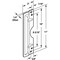 Prime-Line Steel Latch Guard Plate Cover for Out-Swinging Doors, Brass (1 Set) U 10027 - alternate 4